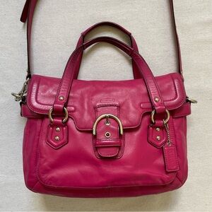 Coach Pink Leather Satchel